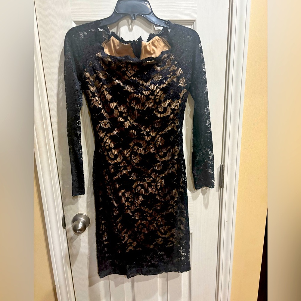 Elegant Black Lace Dress